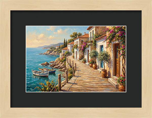 Mediterranean Boardwalk Serenity