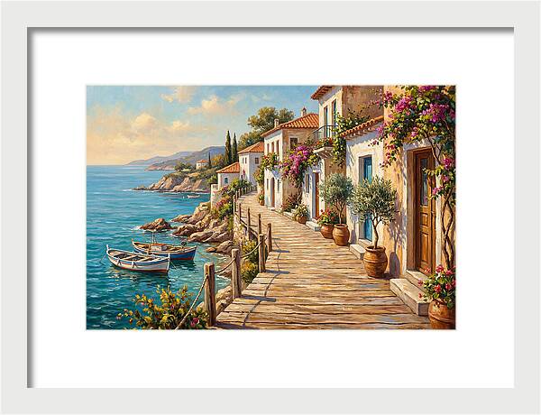 Mediterranean Boardwalk Serenity