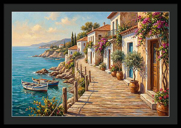 Mediterranean Boardwalk Serenity