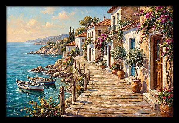 Mediterranean Boardwalk Serenity