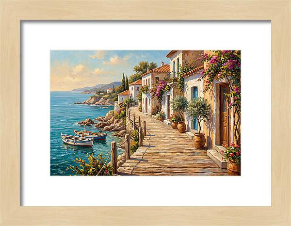 Mediterranean Boardwalk Serenity