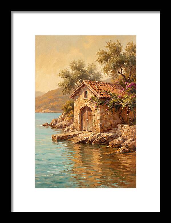 Mediterranean Boathouse Serenity