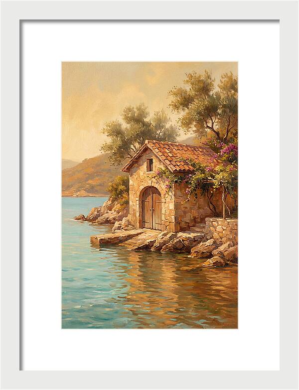 Mediterranean Boathouse Serenity