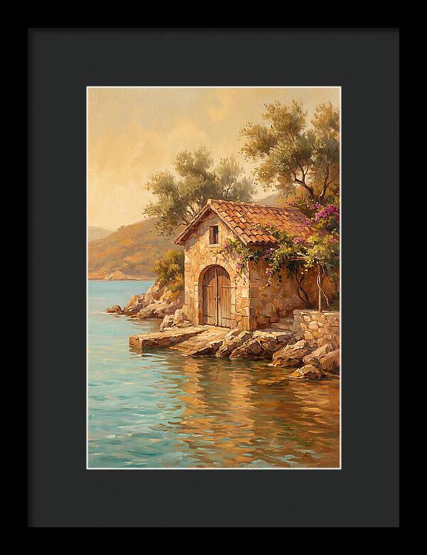 Mediterranean Boathouse Serenity