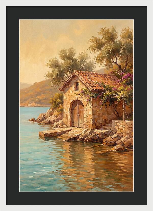 Mediterranean Boathouse Serenity
