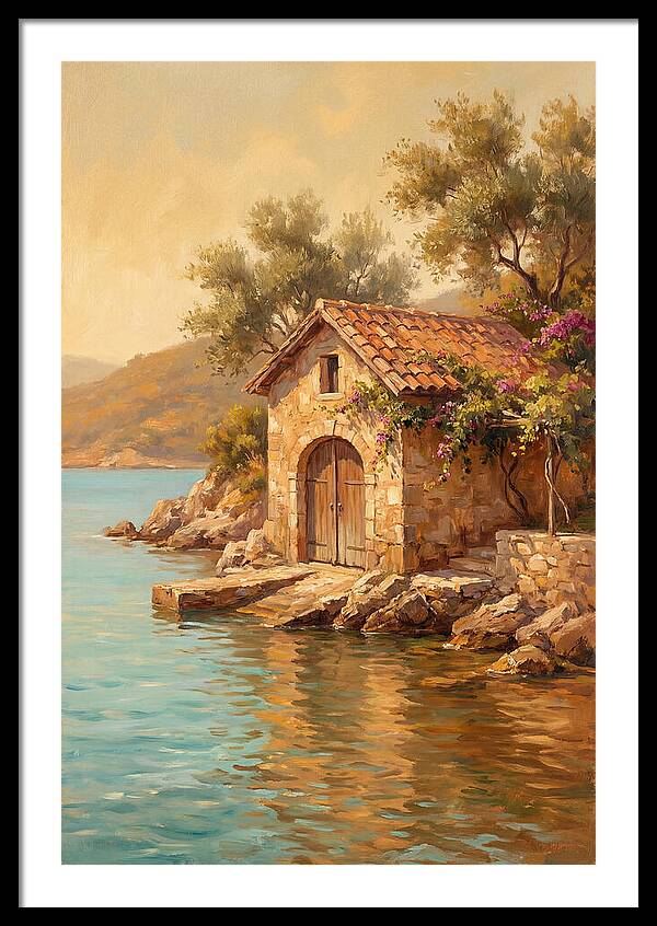 Mediterranean Boathouse Serenity