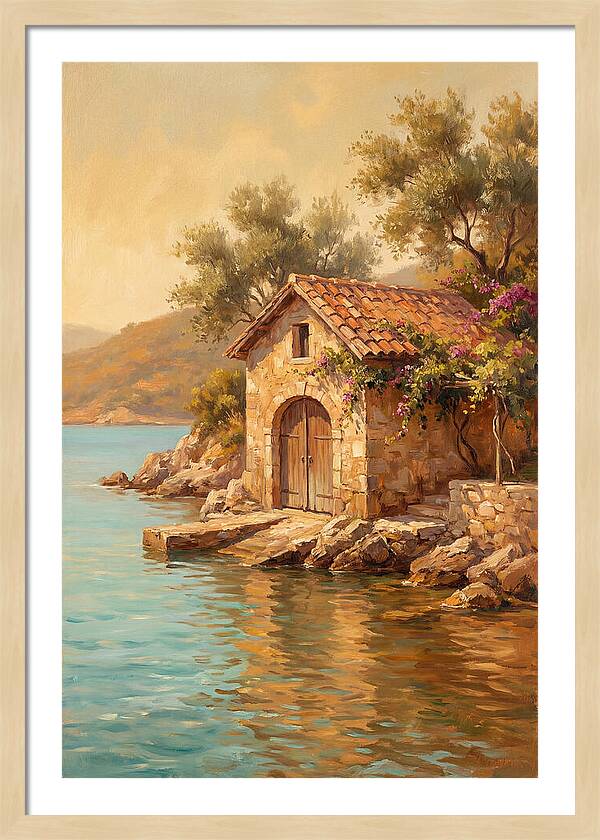 Mediterranean Boathouse Serenity