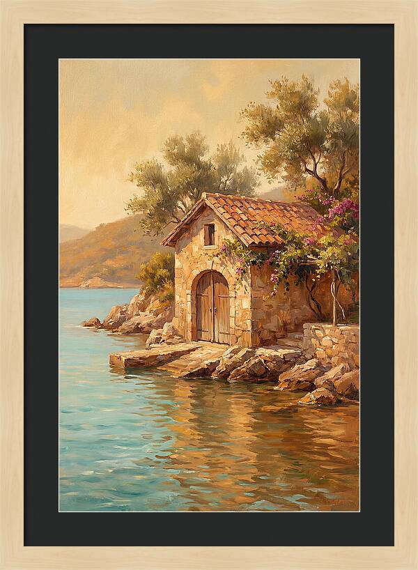 Mediterranean Boathouse Serenity