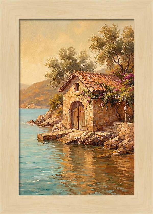 Mediterranean Boathouse Serenity
