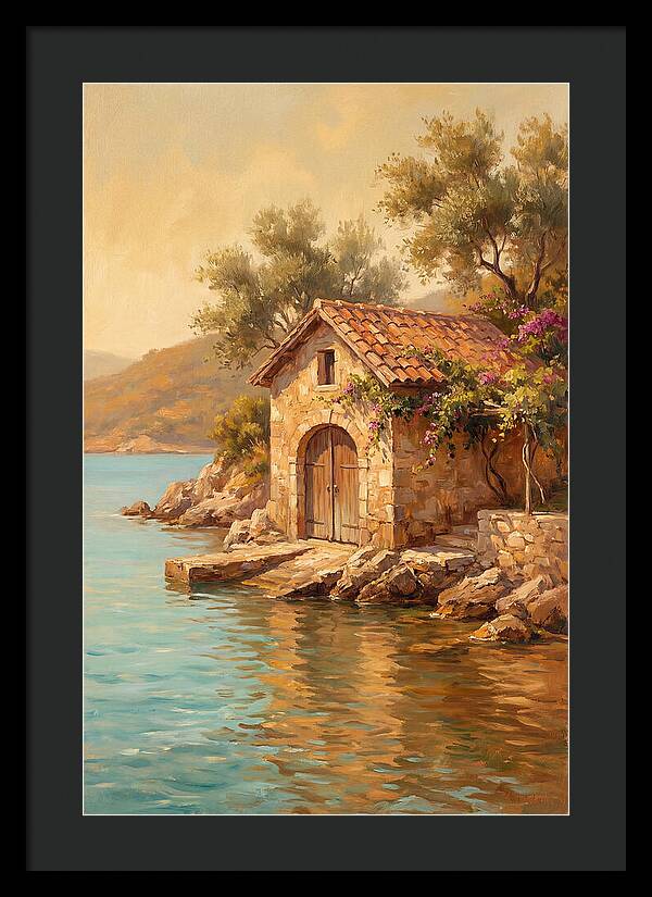 Mediterranean Boathouse Serenity