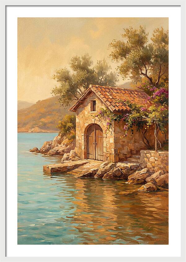 Mediterranean Boathouse Serenity