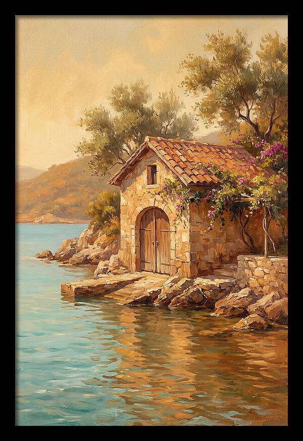 Mediterranean Boathouse Serenity