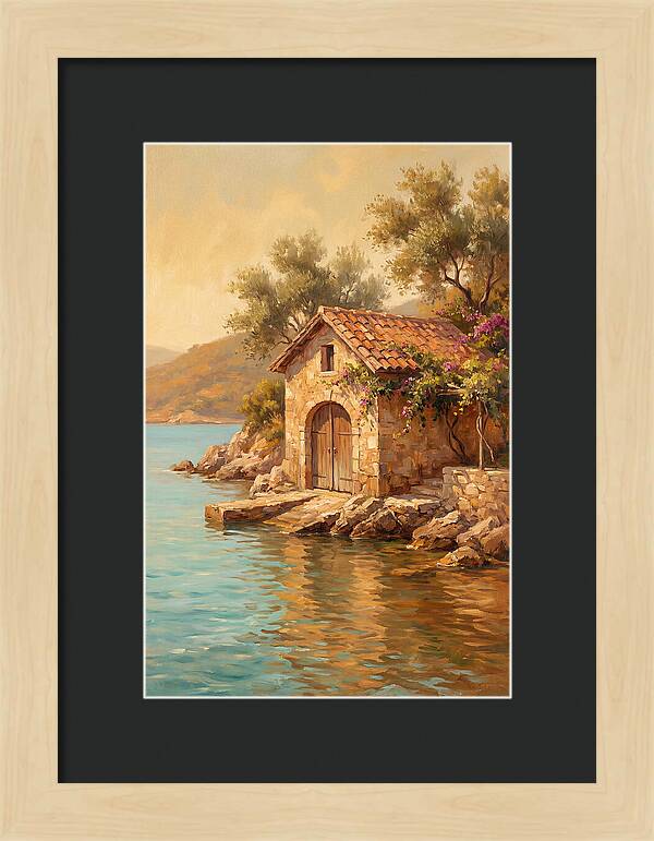 Mediterranean Boathouse Serenity