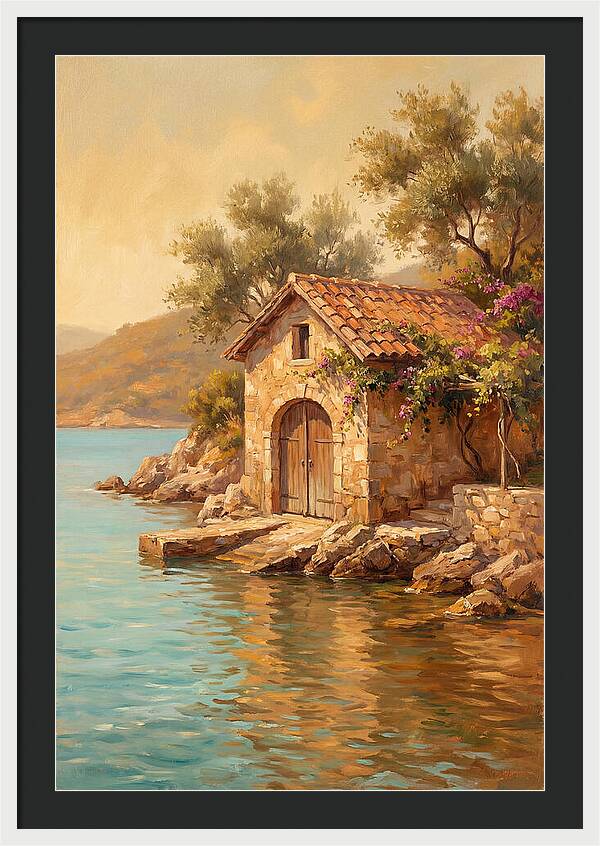 Mediterranean Boathouse Serenity