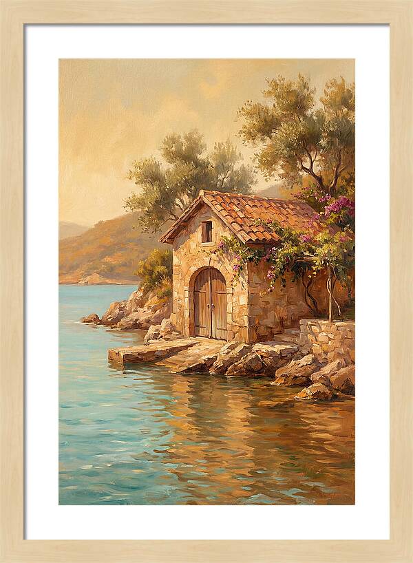 Mediterranean Boathouse Serenity