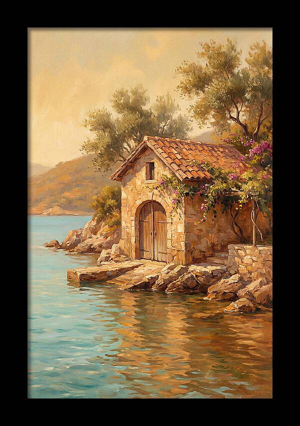 Mediterranean Boathouse Serenity