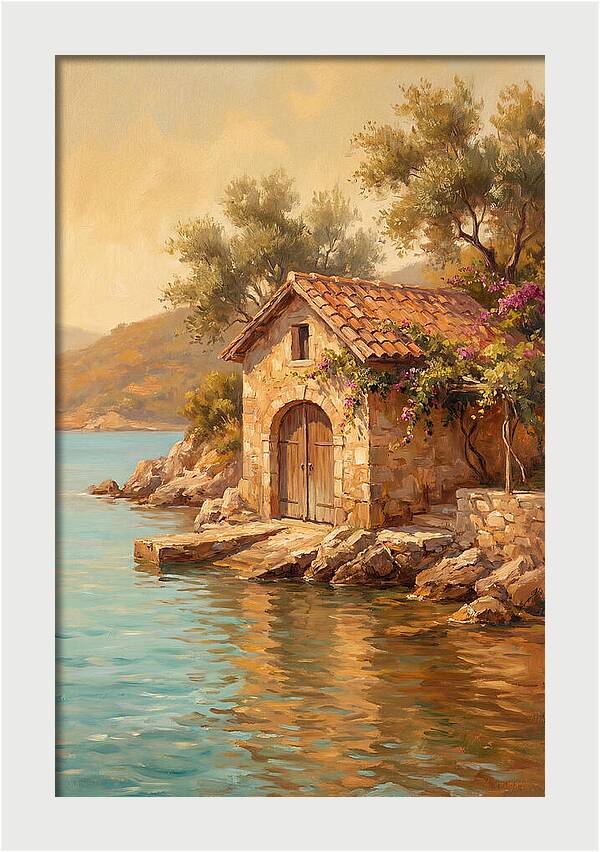 Mediterranean Boathouse Serenity