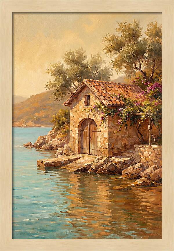 Mediterranean Boathouse Serenity