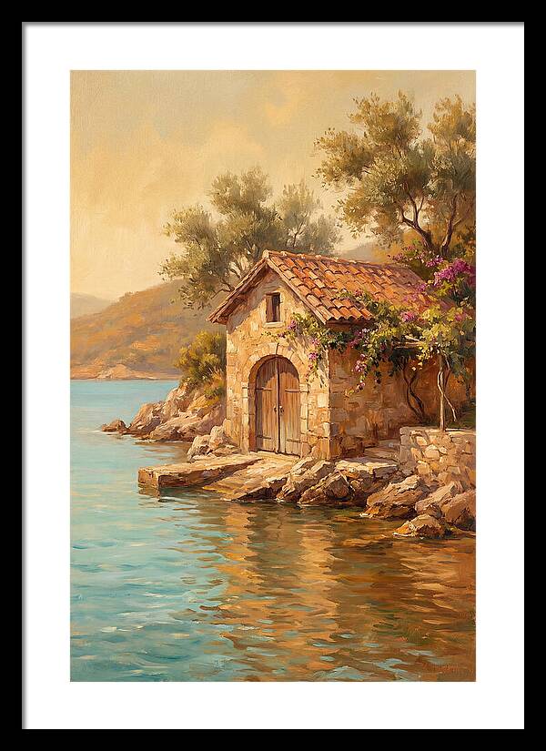 Mediterranean Boathouse Serenity