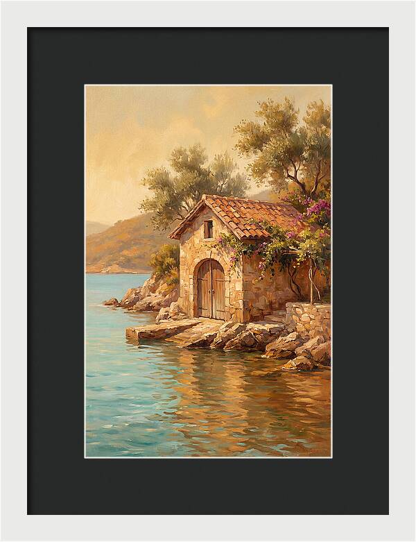 Mediterranean Boathouse Serenity