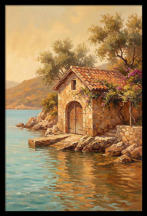 Mediterranean Boathouse Serenity