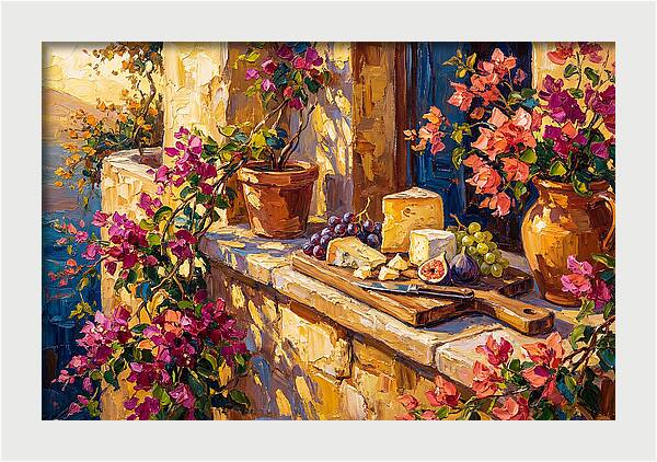 Mediterranean Cheese Board Delight