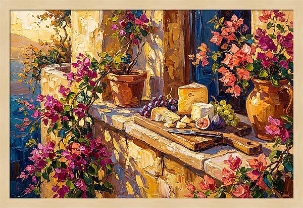 Mediterranean Cheese Board Delight
