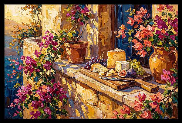 Mediterranean Cheese Board Delight