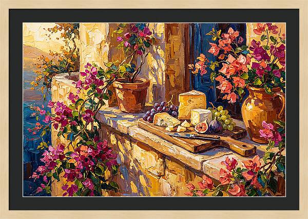 Mediterranean Cheese Board Delight