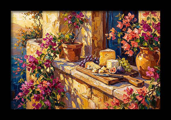 Mediterranean Cheese Board Delight