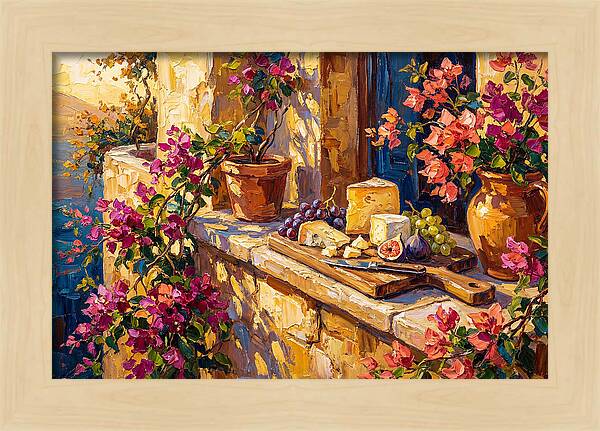 Mediterranean Cheese Board Delight