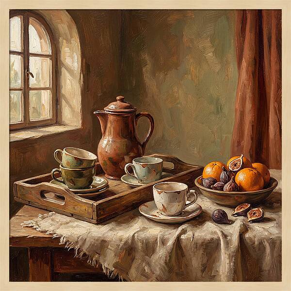 Mediterranean Coffee Still Life