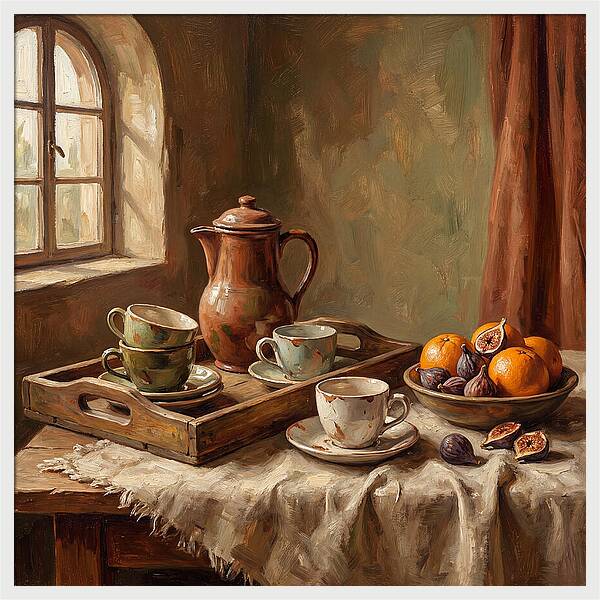 Mediterranean Coffee Still Life