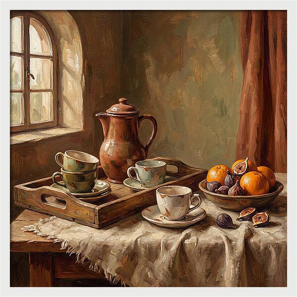 Mediterranean Coffee Still Life