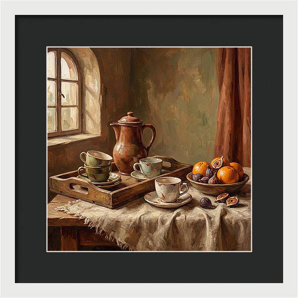 Mediterranean Coffee Still Life