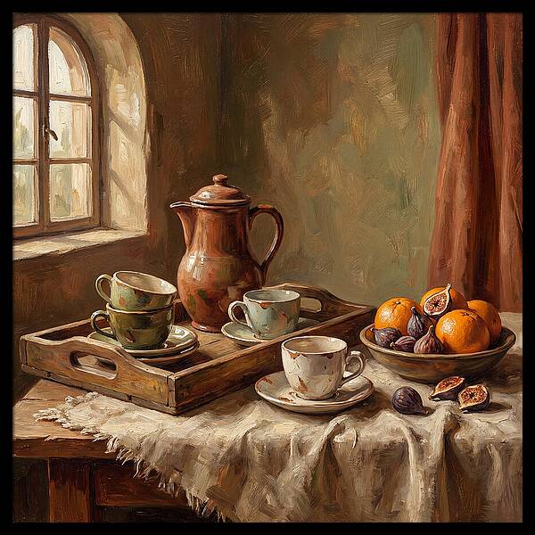 Mediterranean Coffee Still Life