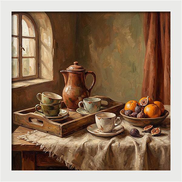 Mediterranean Coffee Still Life