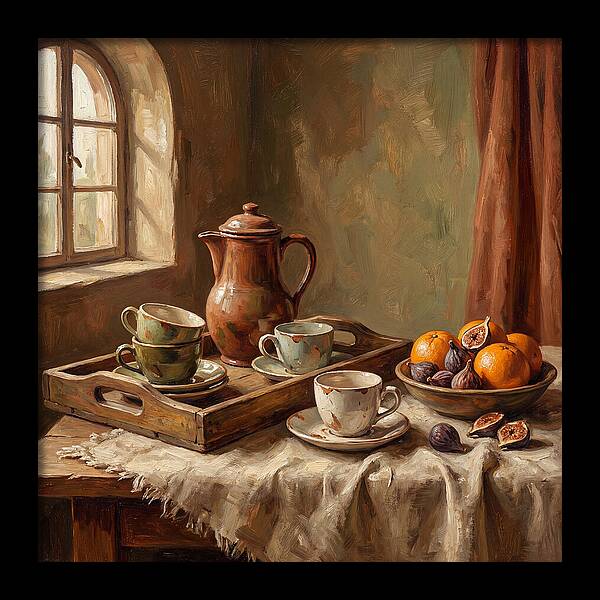 Mediterranean Coffee Still Life