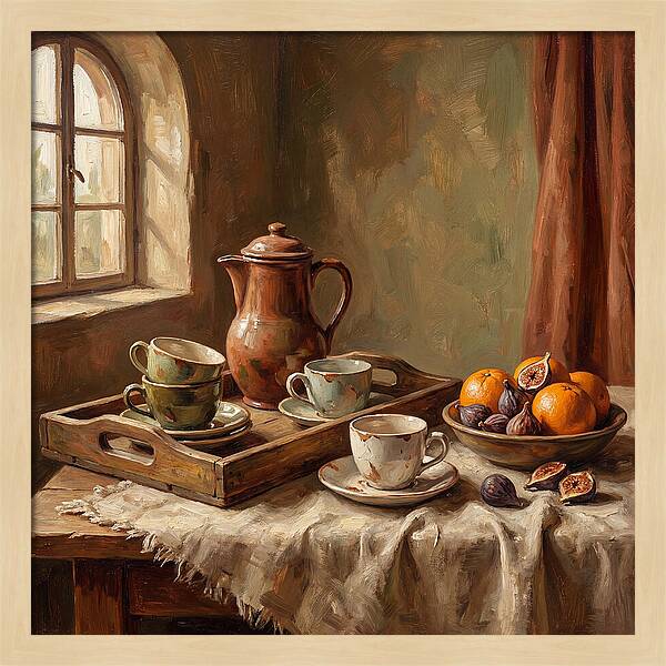 Mediterranean Coffee Still Life