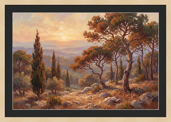 Mediterranean Coniferous Forest Sunset