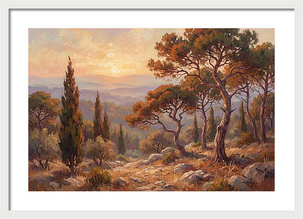 Mediterranean Coniferous Forest Sunset