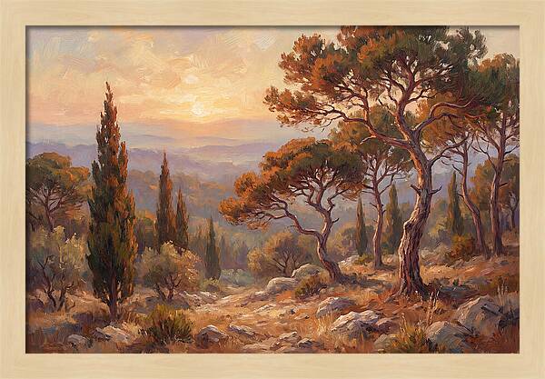 Mediterranean Coniferous Forest Sunset