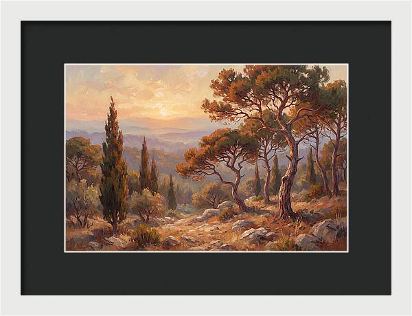 Mediterranean Coniferous Forest Sunset