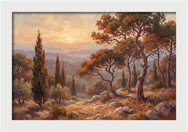 Mediterranean Coniferous Forest Sunset