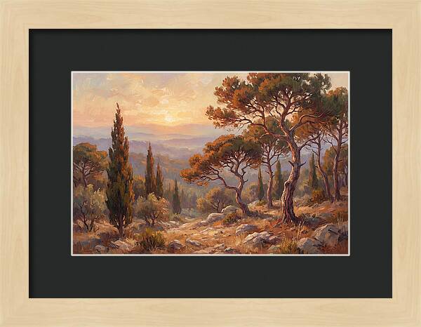 Mediterranean Coniferous Forest Sunset