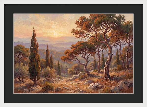 Mediterranean Coniferous Forest Sunset