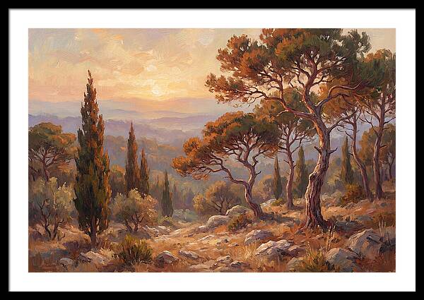 Mediterranean Coniferous Forest Sunset