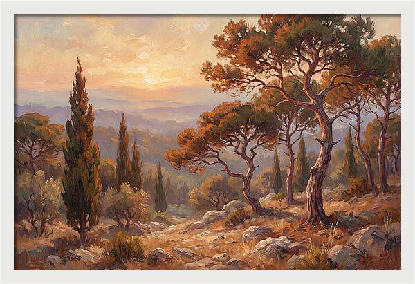 Mediterranean Coniferous Forest Sunset