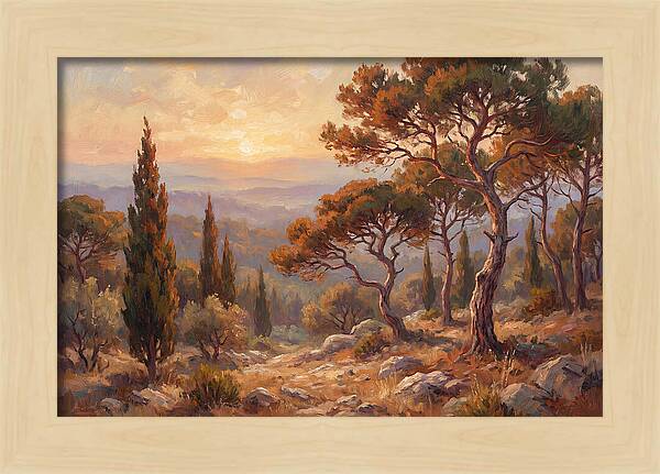 Mediterranean Coniferous Forest Sunset