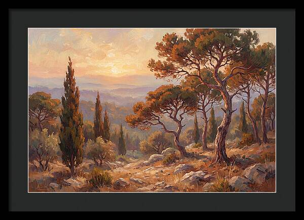 Mediterranean Coniferous Forest Sunset
